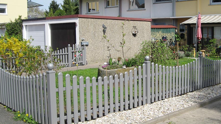 Zaun Stuttgart, Unterziehung, RAL 9007