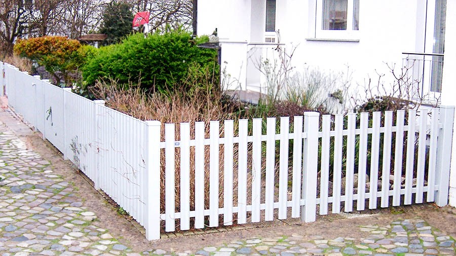 Zaun Paris, weißaluminium