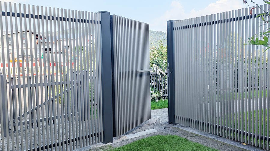 Aluminium Drehtor Mainz, 1 Flügel
