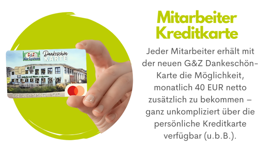 Mitarbeiter Kreditkarte