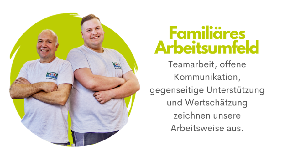 Familiäres Arbeitsumfeld